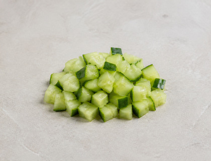 Cucumber, diced