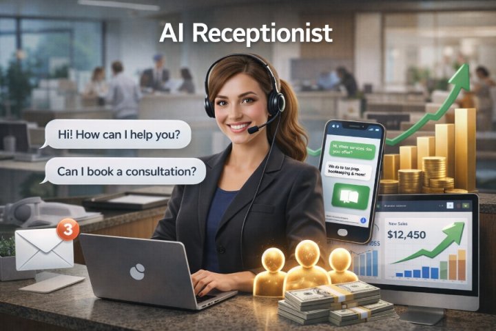 LeadFrontDesk - 24/7 AI receptionist for business websites