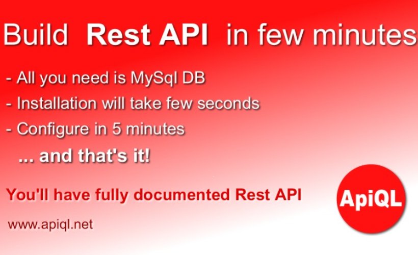 ApiQL - Dynamic Rest API solution for MySQL databases and PHP