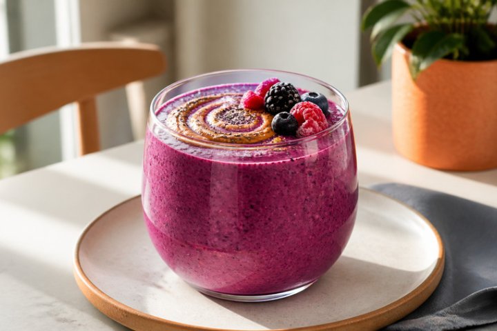 Muscle-Building Berry Protein Shake